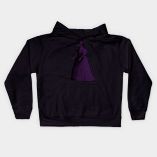 Lady Plague Doctor (purple) Kids Hoodie